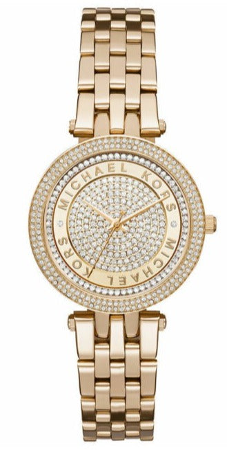 Buy Shop Michael Kors Darci Gold Dial Gold Steel Strap Watch for Women - MK3445 USA Online