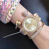 Buy Shop Michael Kors Darci Gold Dial Gold Steel Strap Watch for Women - MK4325 USA Online