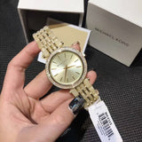 Buy Shop Michael Kors Darci Gold Dial Gold Steel Strap Watch for Women - MK4325 USA Online
