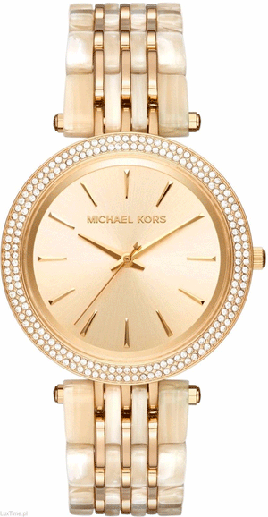 Buy Shop Michael Kors Darci Gold Dial Gold Steel Strap Watch for Women - MK4325 USA Online