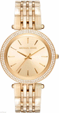 Buy Shop Michael Kors Darci Gold Dial Gold Steel Strap Watch for Women - MK4325 USA Online
