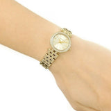 Buy Shop Michael Kors Darci Gold Dial with Diamonds Gold Steel Strap Watch for Women - MK3295 USA Online