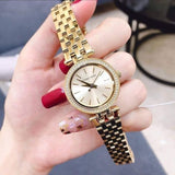 Buy Shop Michael Kors Darci Gold Dial with Diamonds Gold Steel Strap Watch for Women - MK3295 USA Online