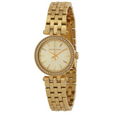 Buy Shop Michael Kors Darci Gold Dial with Diamonds Gold Steel Strap Watch for Women - MK3295 USA Online