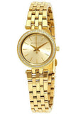 Buy Shop Michael Kors Darci Gold Dial with Diamonds Gold Steel Strap Watch for Women - MK3295 USA Online