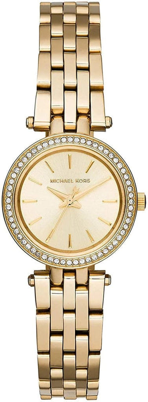 Buy Shop Michael Kors Darci Gold Dial with Diamonds Gold Steel Strap Watch for Women - MK3295 USA Online