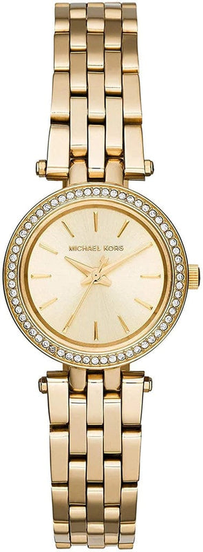 Buy Shop Michael Kors Darci Gold Dial with Diamonds Gold Steel Strap Watch for Women - MK3295 USA Online
