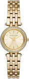 Buy Shop Michael Kors Darci Gold Dial with Diamonds Gold Steel Strap Watch for Women - MK3295 USA Online