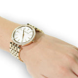 Buy Shop Michael Kors Darci Mother of Pearl Dial Gold Steel Strap Watch for Women - MK3219 USA Online