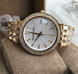 Buy Shop Michael Kors Darci Mother of Pearl Dial Gold Steel Strap Watch for Women - MK3219 USA Online