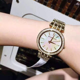 Buy Shop Michael Kors Darci Mother of Pearl Dial Gold Steel Strap Watch for Women - MK3219 USA Online