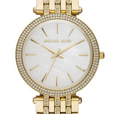 Buy Shop Michael Kors Darci Mother of Pearl Dial Gold Steel Strap Watch for Women - MK3219 USA Online