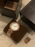 Buy Shop Michael Kors Darci Mother of Pearl Dial Rose Gold Steel Strap Watch for Women - MK3220 USA Online