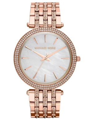 Buy Shop Michael Kors Darci Mother of Pearl Dial Rose Gold Steel Strap Watch for Women - MK3220 USA Online