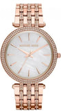 Buy Shop Michael Kors Darci Mother of Pearl Dial Rose Gold Steel Strap Watch for Women - MK3220 USA Online