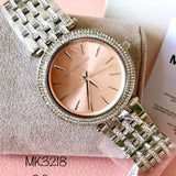 Buy Shop Michael Kors Darci Orange Dial Silver Stainless Steel Strap Watch for Women - MK3218 USA Online