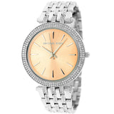 Buy Shop Michael Kors Darci Orange Dial Silver Stainless Steel Strap Watch for Women - MK3218 USA Online