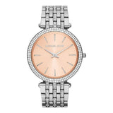 Buy Shop Michael Kors Darci Orange Dial Silver Stainless Steel Strap Watch for Women - MK3218 USA Online