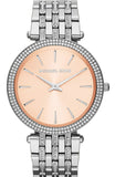 Buy Shop Michael Kors Darci Orange Dial Silver Stainless Steel Strap Watch for Women - MK3218 USA Online