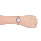 Buy Shop Michael Kors Darci Pave Silver Dial Rose Gold Steel Strap Watch For Women - MK4517 USA Online
