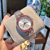 Buy Shop Michael Kors Darci Pave Silver Dial Rose Gold Steel Strap Watch For Women - MK4517 USA Online