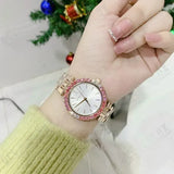 Buy Shop Michael Kors Darci Pave Silver Dial Rose Gold Steel Strap Watch For Women - MK4517 USA Online