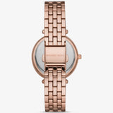Buy Shop Michael Kors Darci Pave Silver Dial Rose Gold Steel Strap Watch For Women - MK4517 USA Online
