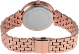 Buy Shop Michael Kors Darci Pave Silver Dial Rose Gold Steel Strap Watch For Women - MK4517 USA Online