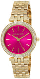 Buy Shop Michael Kors Darci Pink Dial Gold Steel Strap Watch for Women - MK3444 USA Online