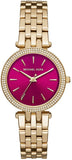 Buy Shop Michael Kors Darci Pink Dial Gold Steel Strap Watch for Women - MK3444 USA Online