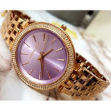 Buy Shop Michael Kors Darci Purple Dial Rose Gold Steel Strap Watch for Women - MK3400 USA Online