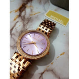 Buy Shop Michael Kors Darci Purple Dial Rose Gold Steel Strap Watch for Women - MK3400 USA Online