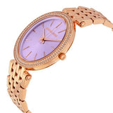 Buy Shop Michael Kors Darci Purple Dial Rose Gold Steel Strap Watch for Women - MK3400 USA Online