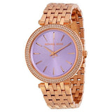 Buy Shop Michael Kors Darci Purple Dial Rose Gold Steel Strap Watch for Women - MK3400 USA Online