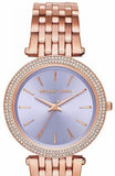 Buy Shop Michael Kors Darci Purple Dial Rose Gold Steel Strap Watch for Women - MK3400 USA Online