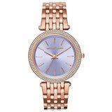 Buy Shop Michael Kors Darci Purple Dial Rose Gold Steel Strap Watch for Women - MK3400 USA Online