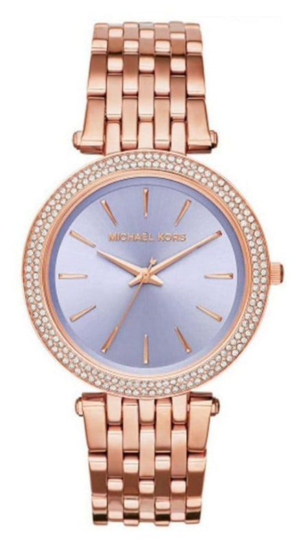 Buy Shop Michael Kors Darci Purple Dial Rose Gold Steel Strap Watch for Women - MK3400 USA Online