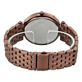 Buy Shop Michael Kors Darci Quartz Brown Dial Brown Steel Strap Watch For Women - MK3416 USA Online