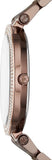 Buy Shop Michael Kors Darci Quartz Brown Dial Brown Steel Strap Watch For Women - MK3416 USA Online