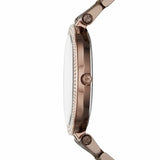 Buy Shop Michael Kors Darci Quartz Brown Dial Brown Steel Strap Watch For Women - MK3416 USA Online