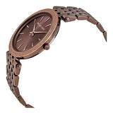 Buy Shop Michael Kors Darci Quartz Brown Dial Brown Steel Strap Watch For Women - MK3416 USA Online