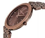 Buy Shop Michael Kors Darci Quartz Brown Dial Brown Steel Strap Watch For Women - MK3416 USA Online