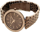 Buy Shop Michael Kors Darci Quartz Brown Dial Brown Steel Strap Watch For Women - MK3416 USA Online