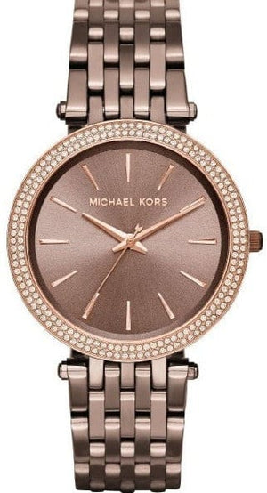 Buy Shop Michael Kors Darci Quartz Brown Dial Brown Steel Strap Watch For Women - MK3416 USA Online