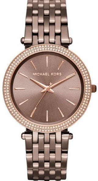 Buy Shop Michael Kors Darci Quartz Brown Dial Brown Steel Strap Watch For Women - MK3416 USA Online