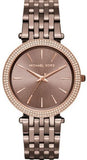 Buy Shop Michael Kors Darci Quartz Brown Dial Brown Steel Strap Watch For Women - MK3416 USA Online