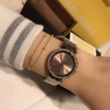 Buy Shop Michael Kors Darci Quartz Brown Dial Brown Steel Strap Watch For Women - MK3553 USA Online