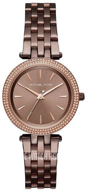 Buy Shop Michael Kors Darci Quartz Brown Dial Brown Steel Strap Watch For Women - MK3553 USA Online