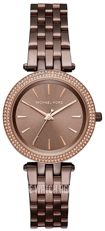 Buy Shop Michael Kors Darci Quartz Brown Dial Brown Steel Strap Watch For Women - MK3553 USA Online