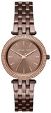 Buy Shop Michael Kors Darci Quartz Brown Dial Brown Steel Strap Watch For Women - MK3553 USA Online